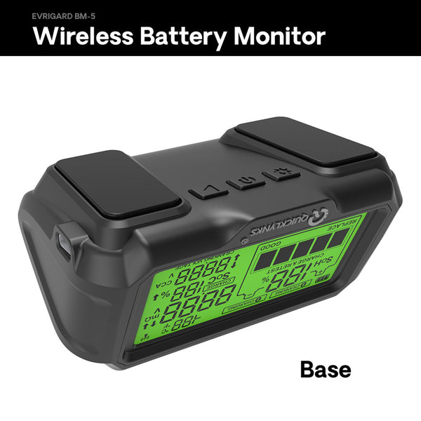 Wireless Battery Monitor - EVRIGARD BM-5 - Dashboard Display - Solar Powered